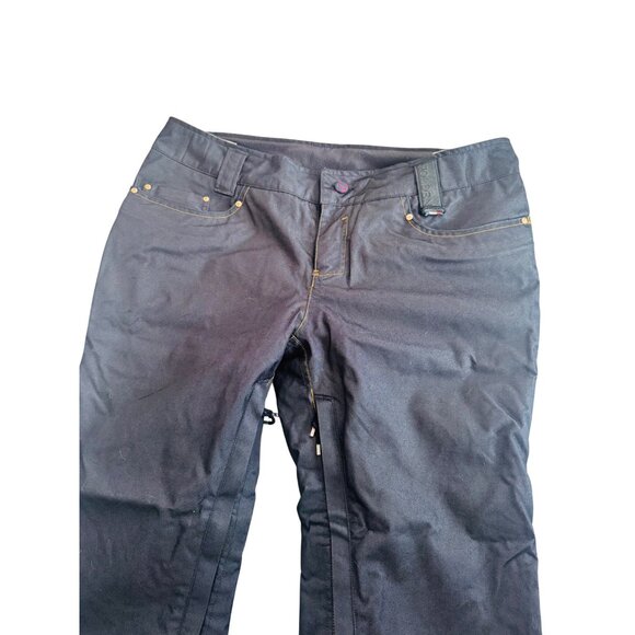 Holden Women's Black Snowboard Pants Size Large With Back Zipper Pockets - Picture 4 of 15